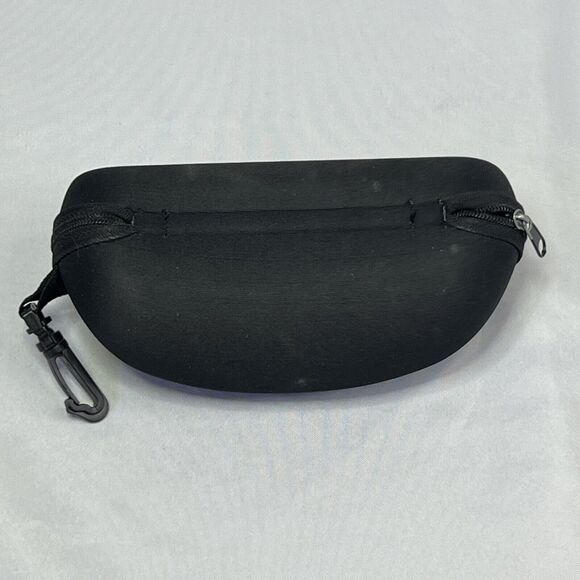 Maui Jim Sunglass Case Only Black Padded Zipper Clamshell Clip - Picture 4 of 6